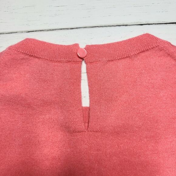 J. Crew Featherweight Cashmere Blend Cropped Sweater Shell Rose Pink Tank Small - Picture 6 of 8